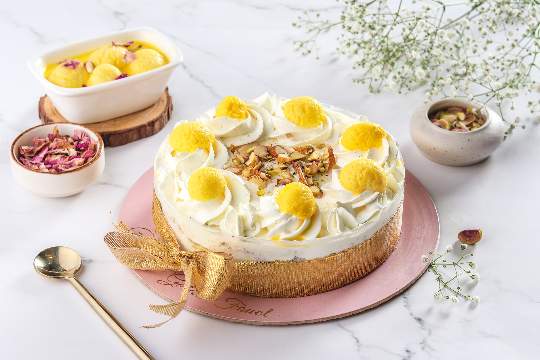 Healthy Fresh Rasmalai Cake