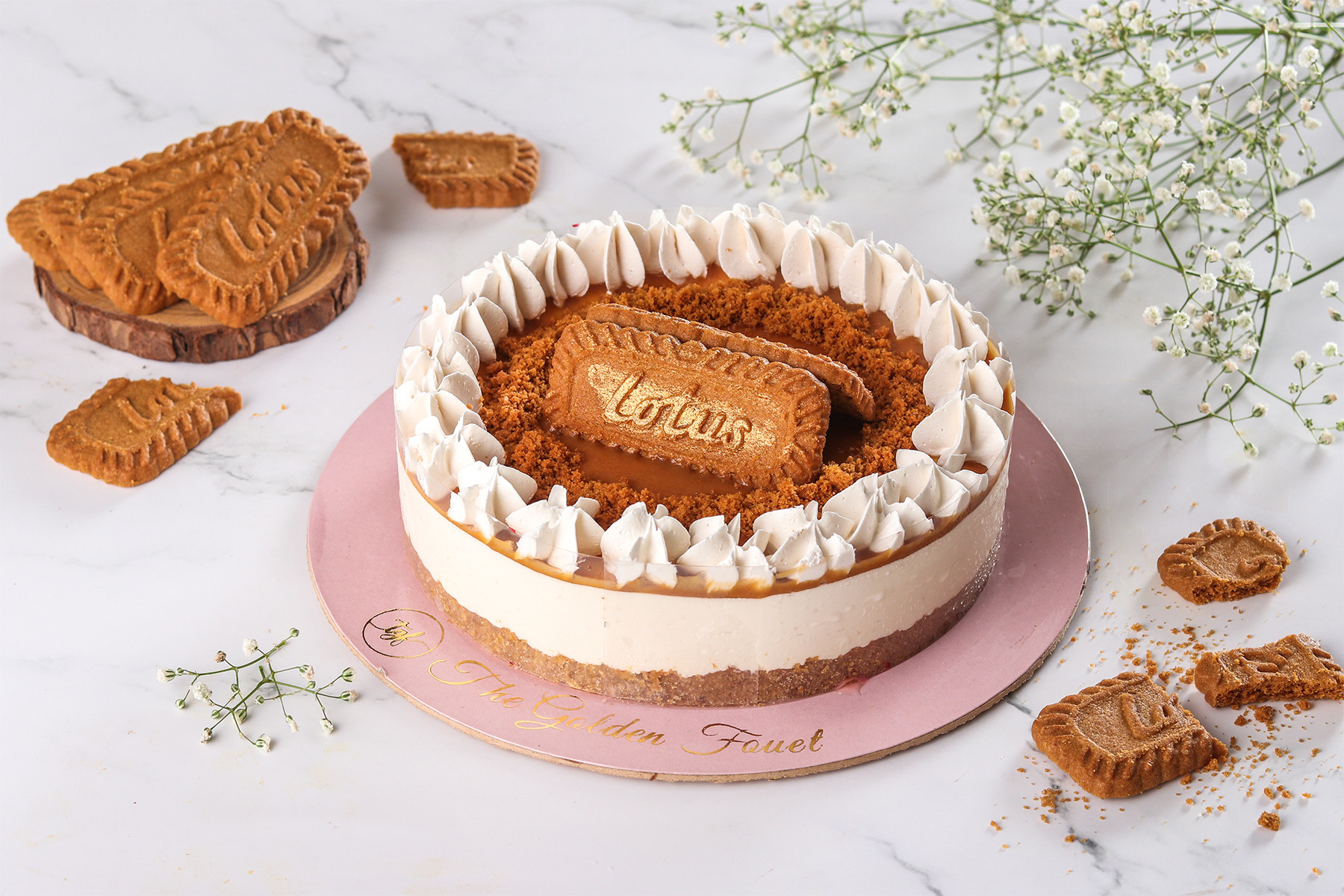 Healthy Lotus Biscoff Cheesecake