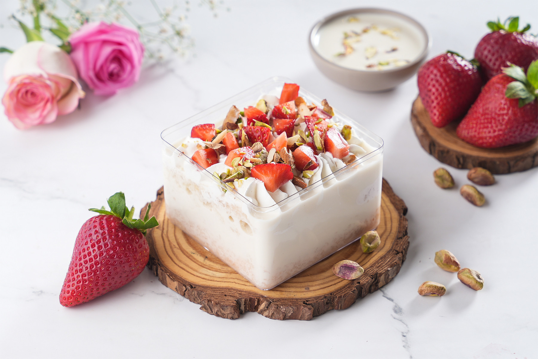 Sugar free Strawberry Tres Leches Tub